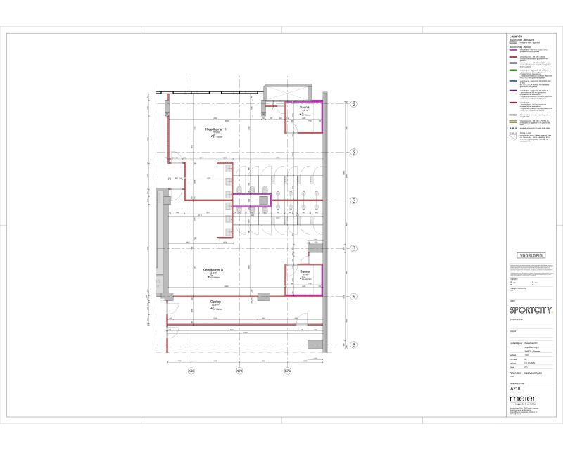 SportCity plantegning